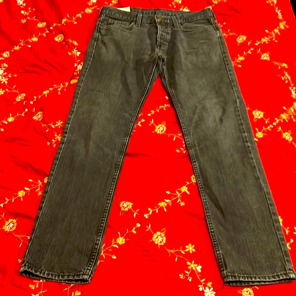 🔥HOLLISTER BLACK DENIM SKINNY JEANS EUC
